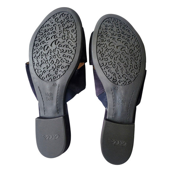 Ara Awash Dress Mikko Women Suede Slip On Slid Slippers Size 40 - Picture 5 of 8